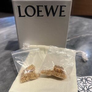 Loewe anagram fringe earrings